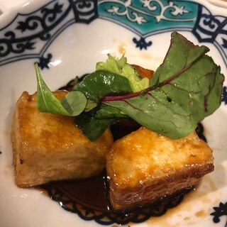 豆腐の甘酢ステーキ